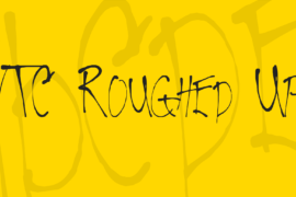 VTC Roughed Up Font