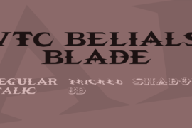 VTC Belials Blade Font Family
