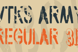vtks army Font Family
