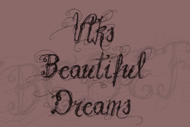 Vtks Beautiful Dreams Font