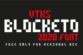 vtks blocketo Font