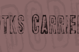 vtks carrier Font