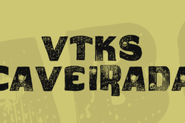 vtks caveirada Font