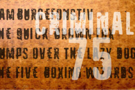 VTKS CRIMINAL 75 Font