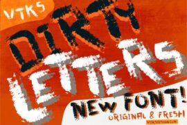 vtks dirty letters Font