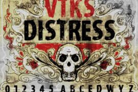 vtks distress Font