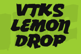 vtks Lemon Drop Font