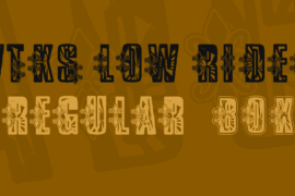 VTKS Low Rider Font Family