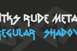 vtks Rude Metal Font Family