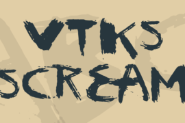 vtks scream Font