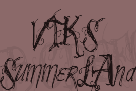 VTKS SummerLAnd Font
