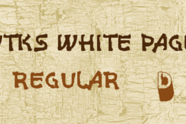 vtks white page Font Family