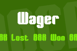 Wager Font Family
