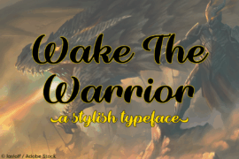 Wake The Warrior Font