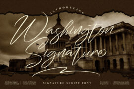 Washington Signature Font Family