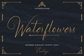 Waterflowers Demo Font