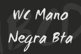 WC Mano Negra Bta Font
