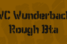 WC Wunderbach Rough Bta Font