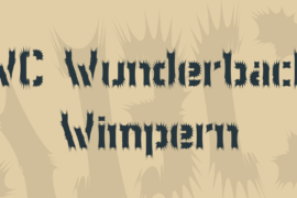 WC Wunderbach Wimpern Font