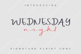 WEDNESDAY Nightdemo Font Family