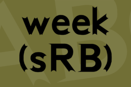 week (sRB) Font