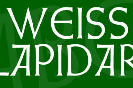 Weiss Lapidar Font