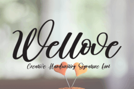 Wellove Font