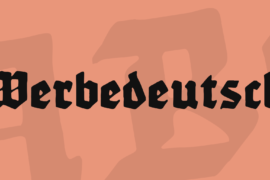 Werbedeutsch Font
