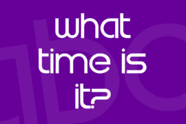 What time is it? Font