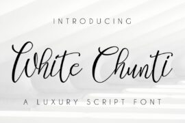 White Chunti Demo Font