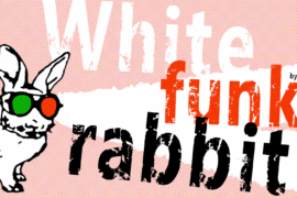 White funky rabbit Font
