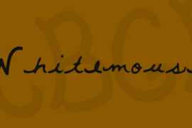 Whitemouse Font