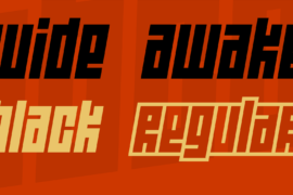 Wide awake Font Family