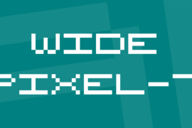 Wide Pixel-7 Font