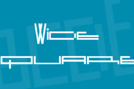 Wide Square Font