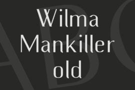 Wilma Mankiller old Font