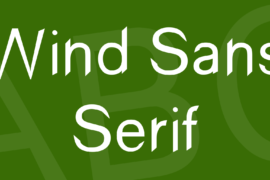 Wind Sans Serif Font