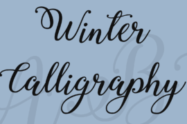 Winter Calligraphy Font