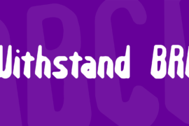 Withstand BRK Font