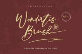 Wondertis Brush Font