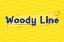 Woody Line Demo Font