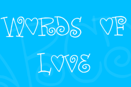 Words of love Font