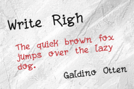 Write Righ Font