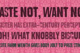 Wrong time, wrong place Font