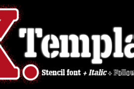 X.Template Font