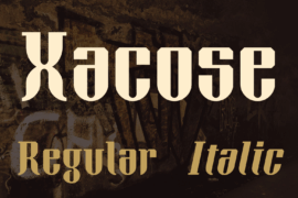 Xacose Font Family