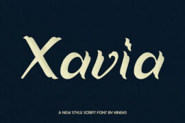 Xavia Script Font
