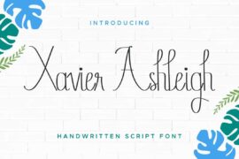 Xavier Ashleigh Demo Font