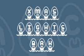 Xmas Lights BRK Font