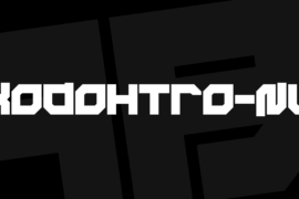 Xodohtro-Nu Font